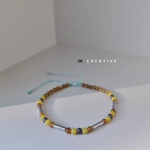 Hand braided agate stone with hematite bracelet 2 colors for choice